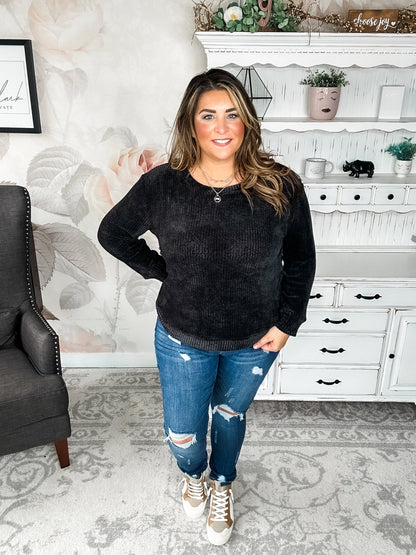Moonlight Mixer Sweater - Black