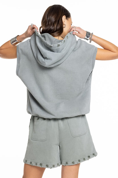 Aubrie Sleeveless Hoodie