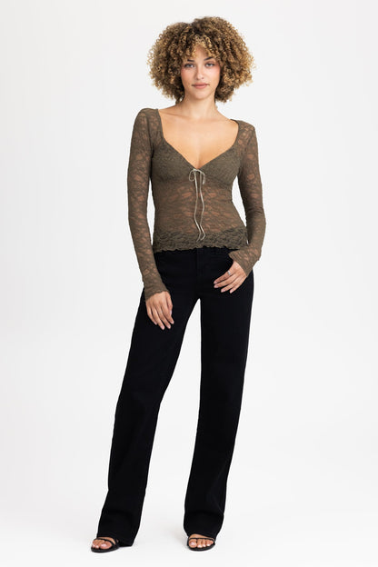 Aiko Sheer Lace Top
