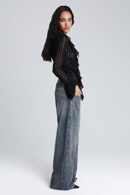 Harmony Studded Baggy Jeans