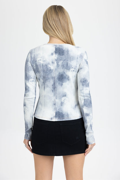Crumpled Dyed Pullover