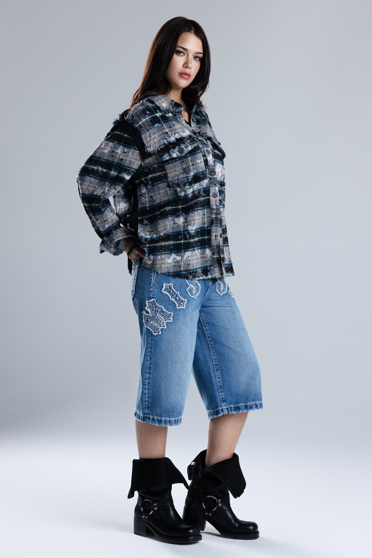 Malice Plaid Top