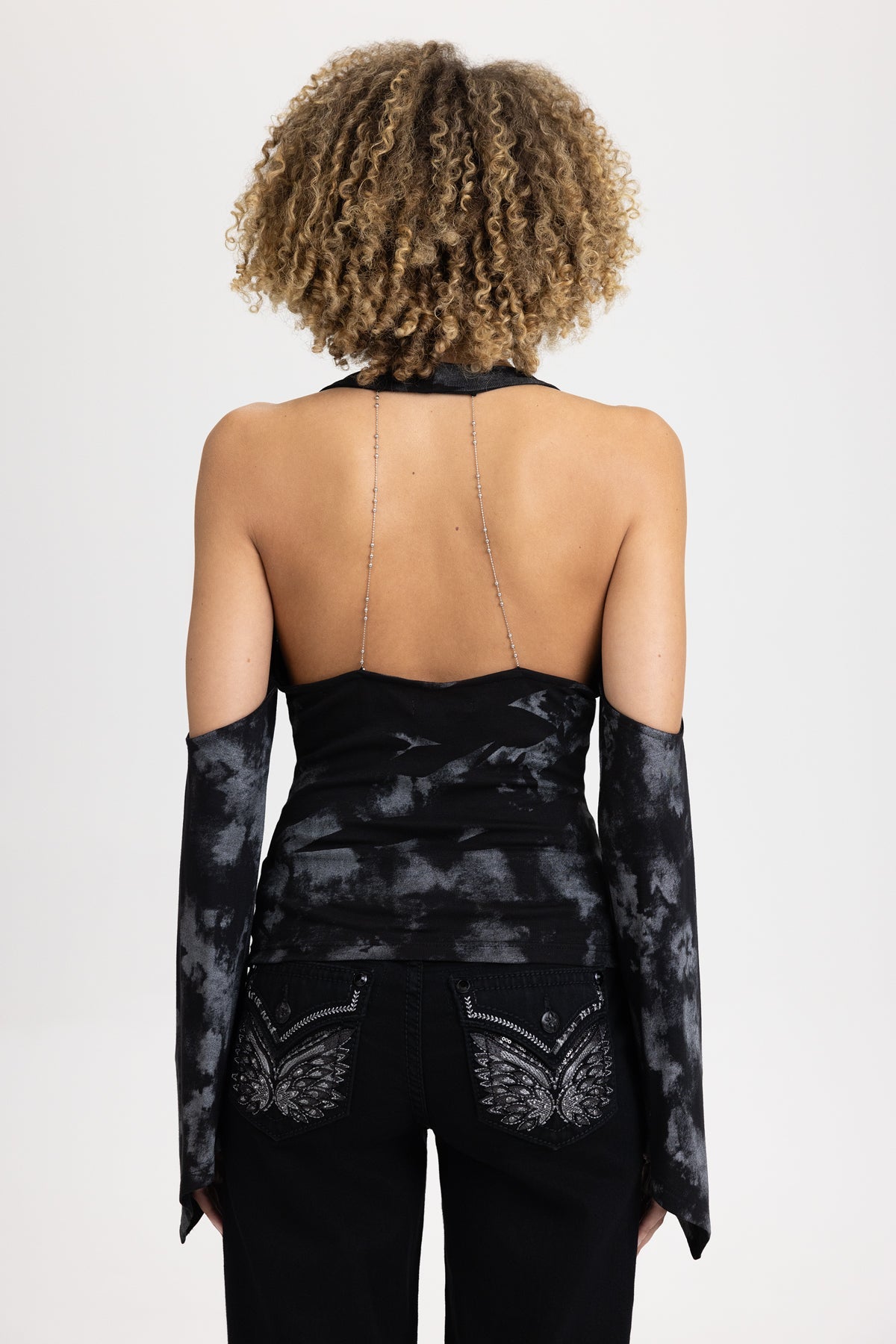 Dextra Sleeved Halter Top