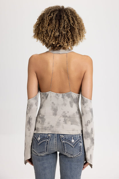 Dextra Sleeved Halter Top