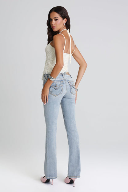 Anaya Stitched Bootcut Jeans