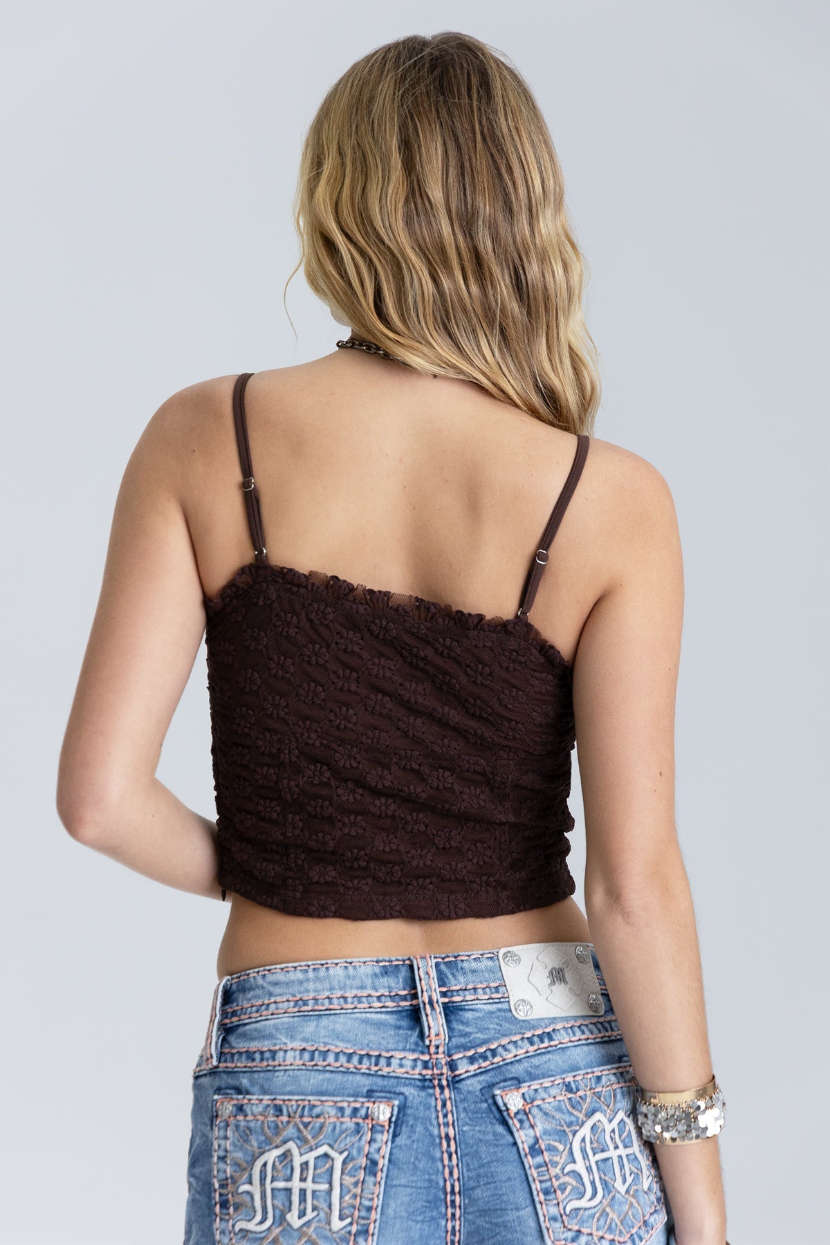 Juliette Ruched Lace Cami