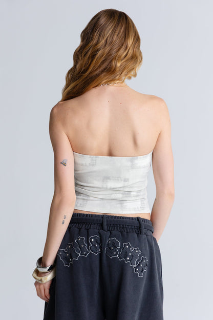 Hex Graphic Tube Top