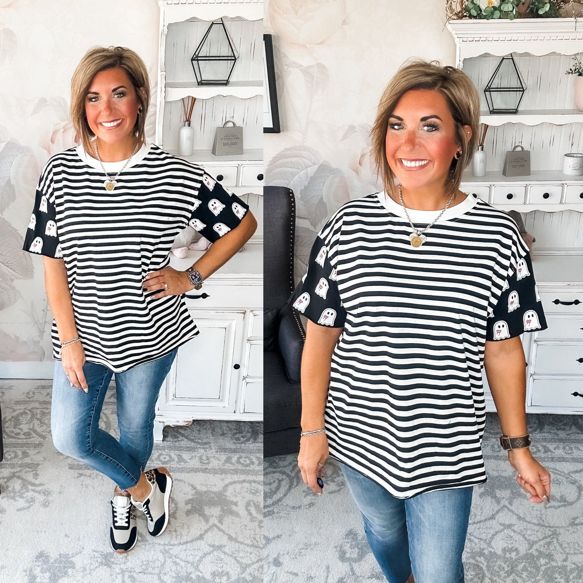Ampersand Avenue Boyfriend Tee - Squad Ghouls