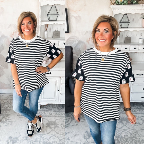 Ampersand Avenue Boyfriend Tee - Squad Ghouls