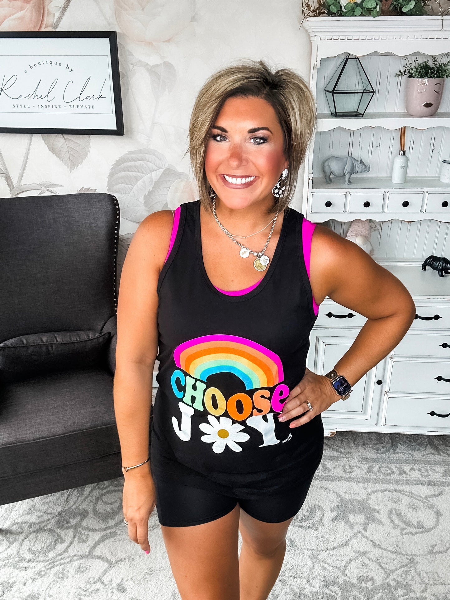 Choose Joy Graphic Tank