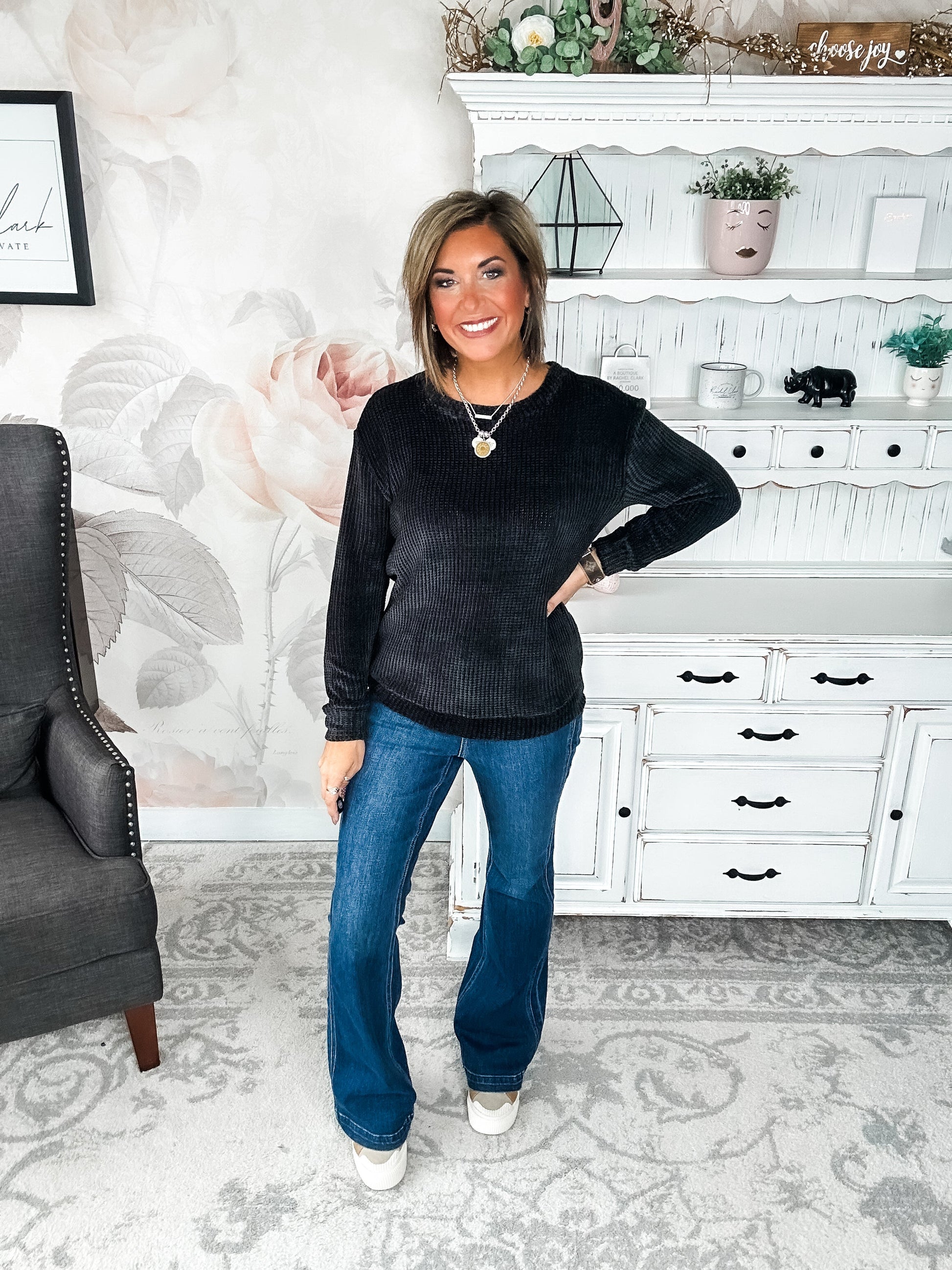 Moonlight Mixer Sweater - Black