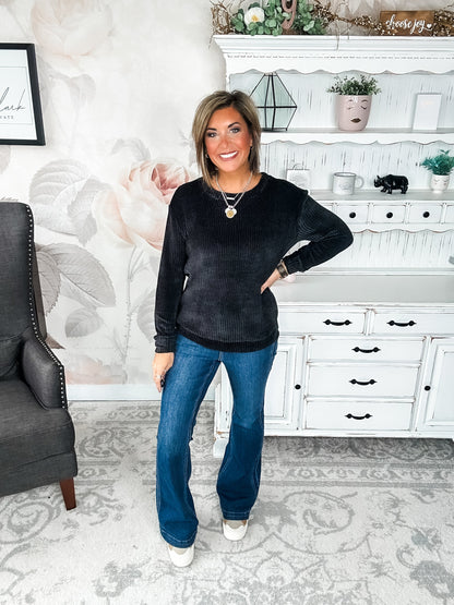 Moonlight Mixer Sweater - Black