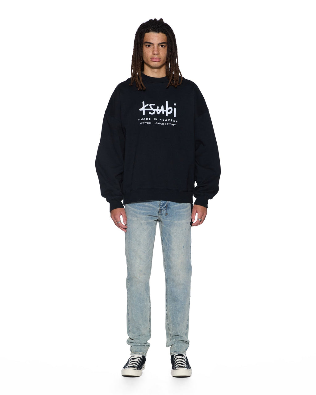 PLATED EKCESS CREWNECK JET BLACK