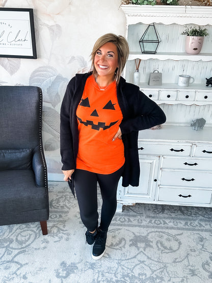 Face the Truth Hooded Open Front Sweater Cardigan