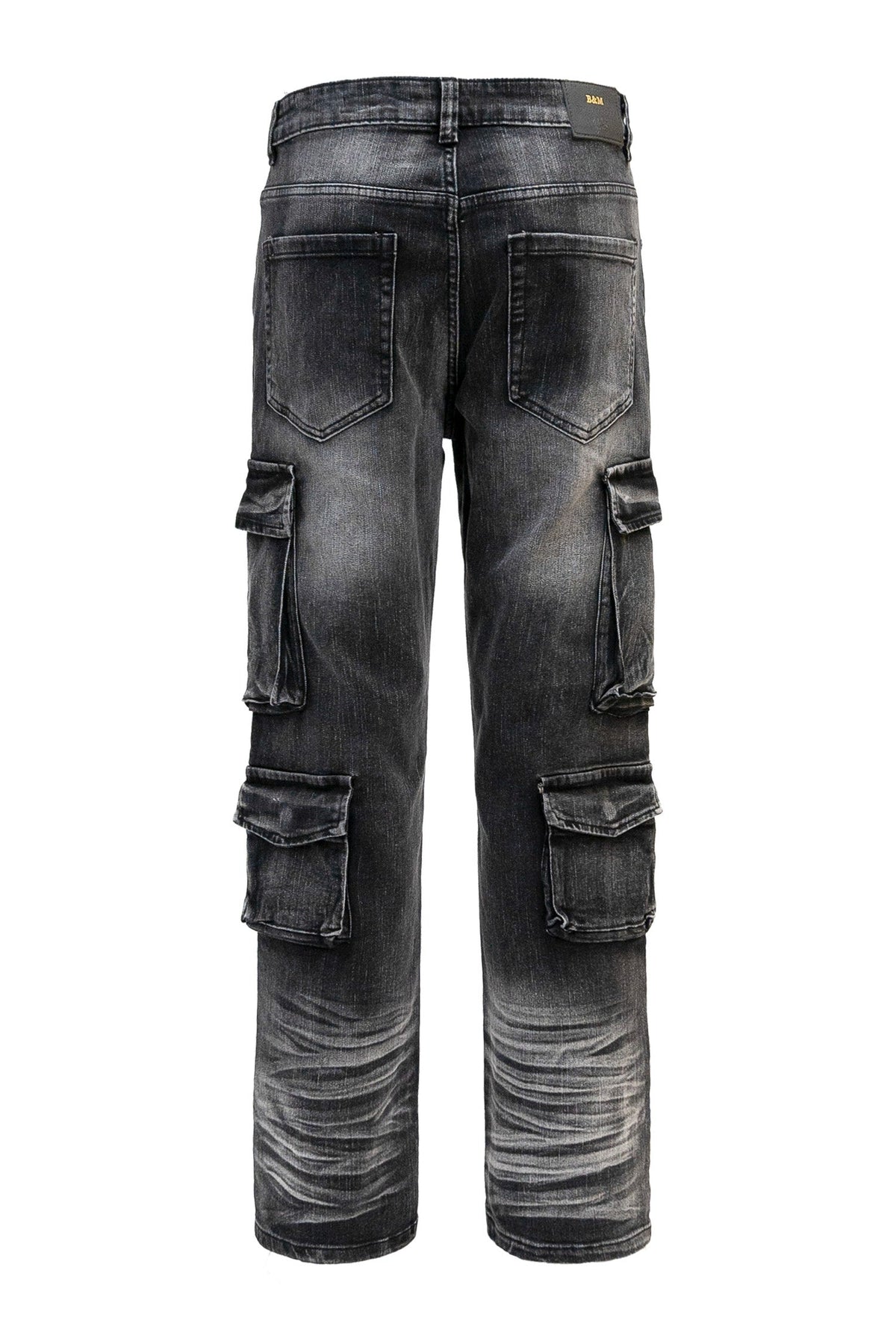 Men's Relaxed Fit Washed Utility Cargo Pants