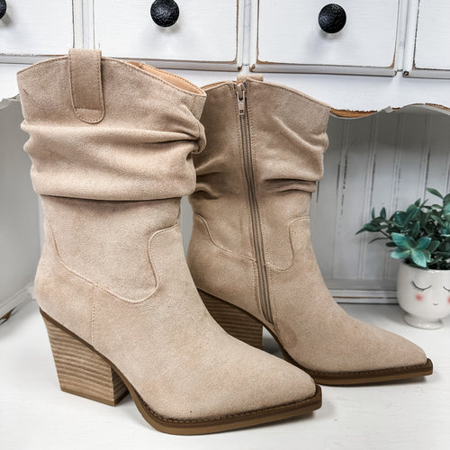 Morocco Slouch Boot - Taupe