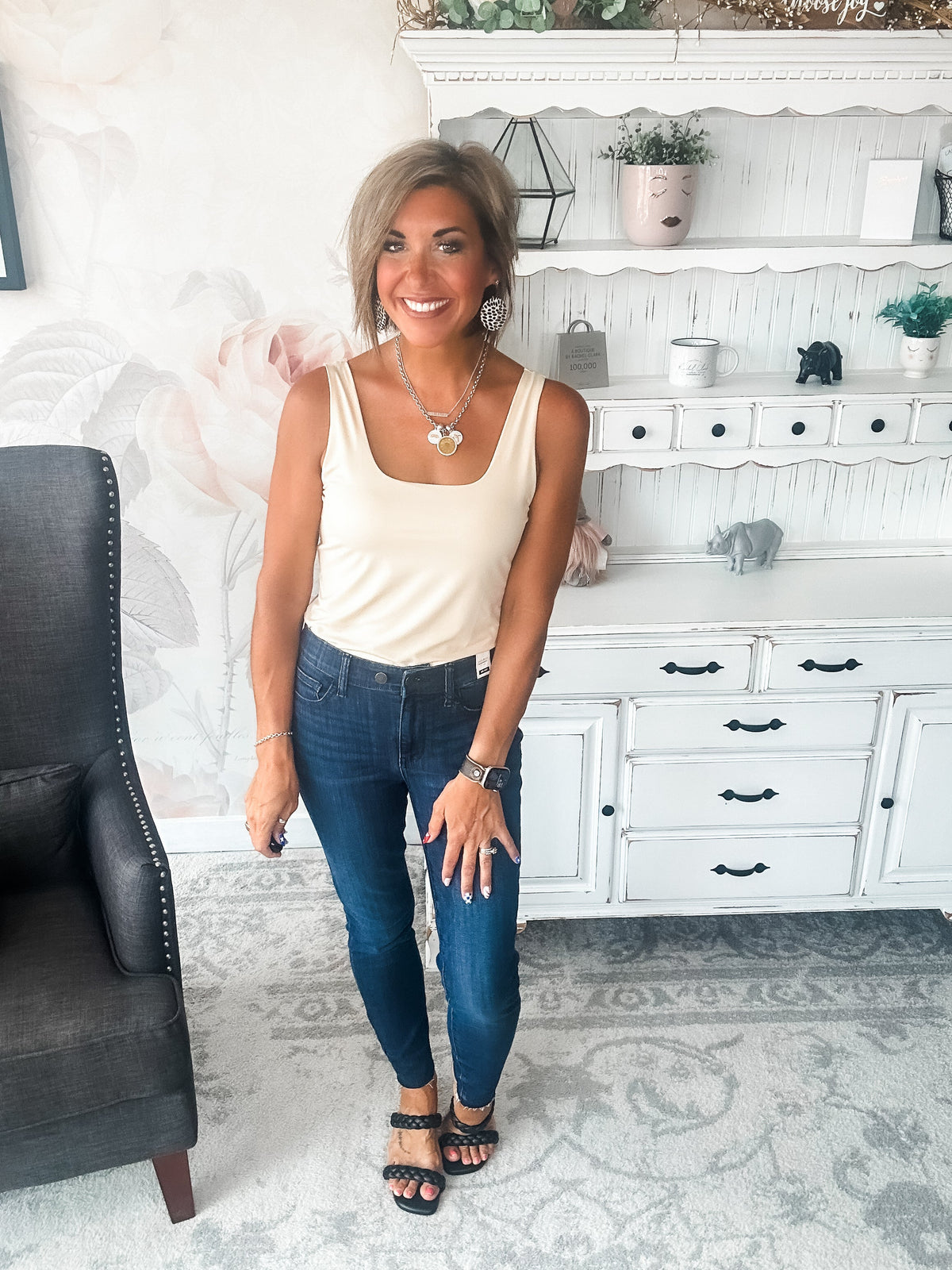 Getting In the Swing Bodysuit - Taupe
