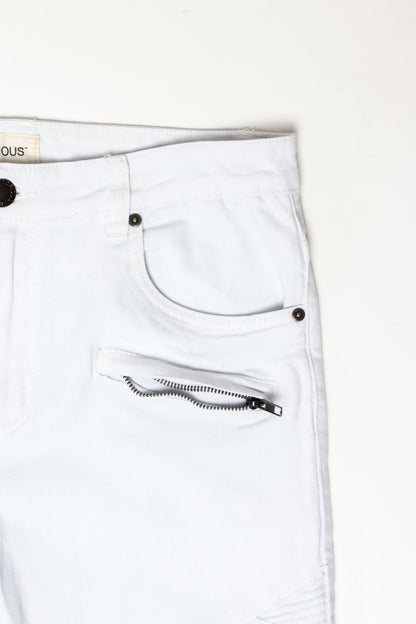 Scrunched Fold Illusion Jeans
