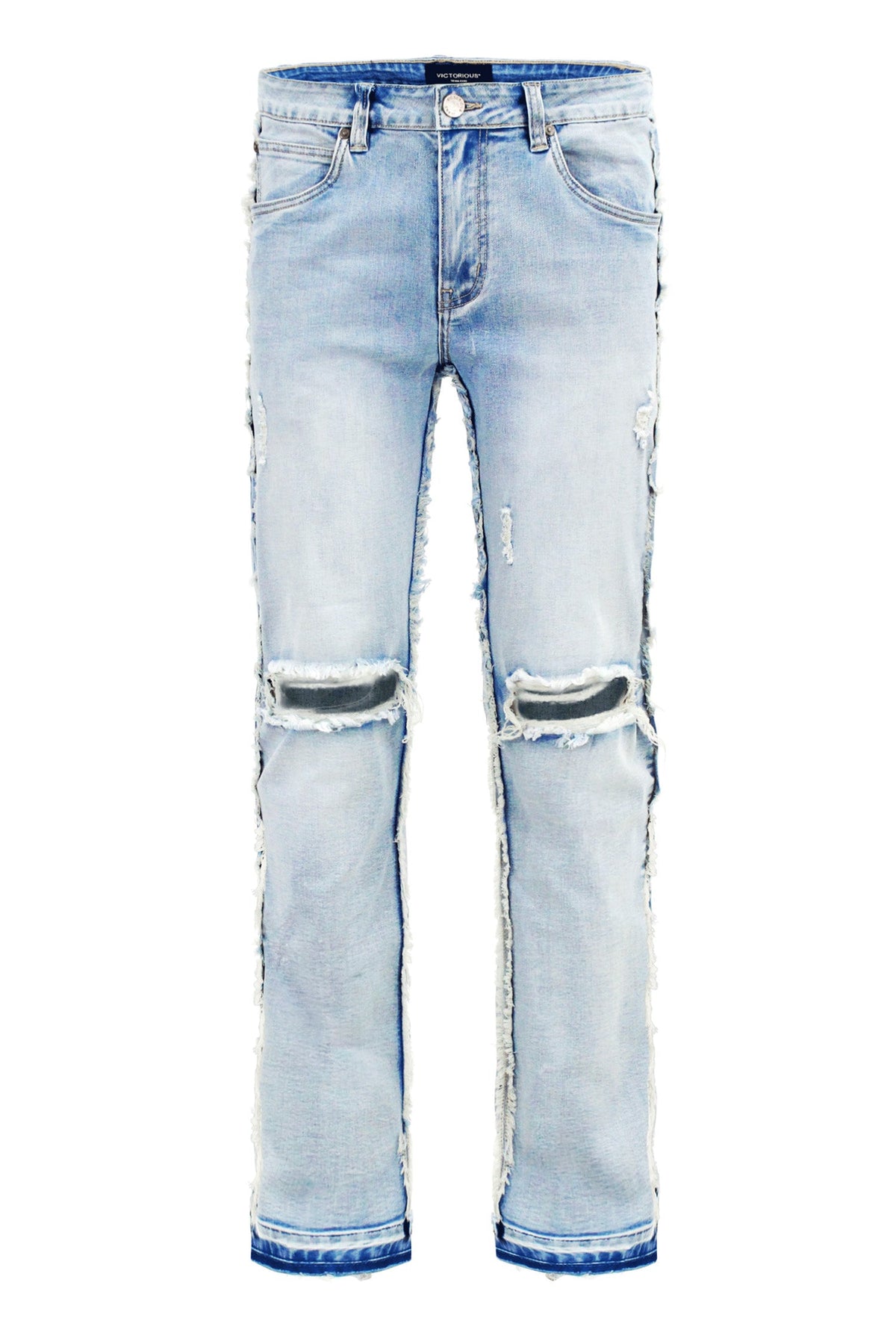 Men's Bootcut Raw Edge Denim Jeans