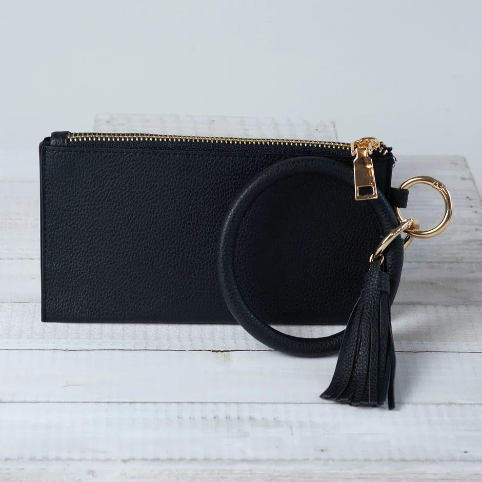 Hands Free Wristlet with Bangle Keychain (3 color options!)