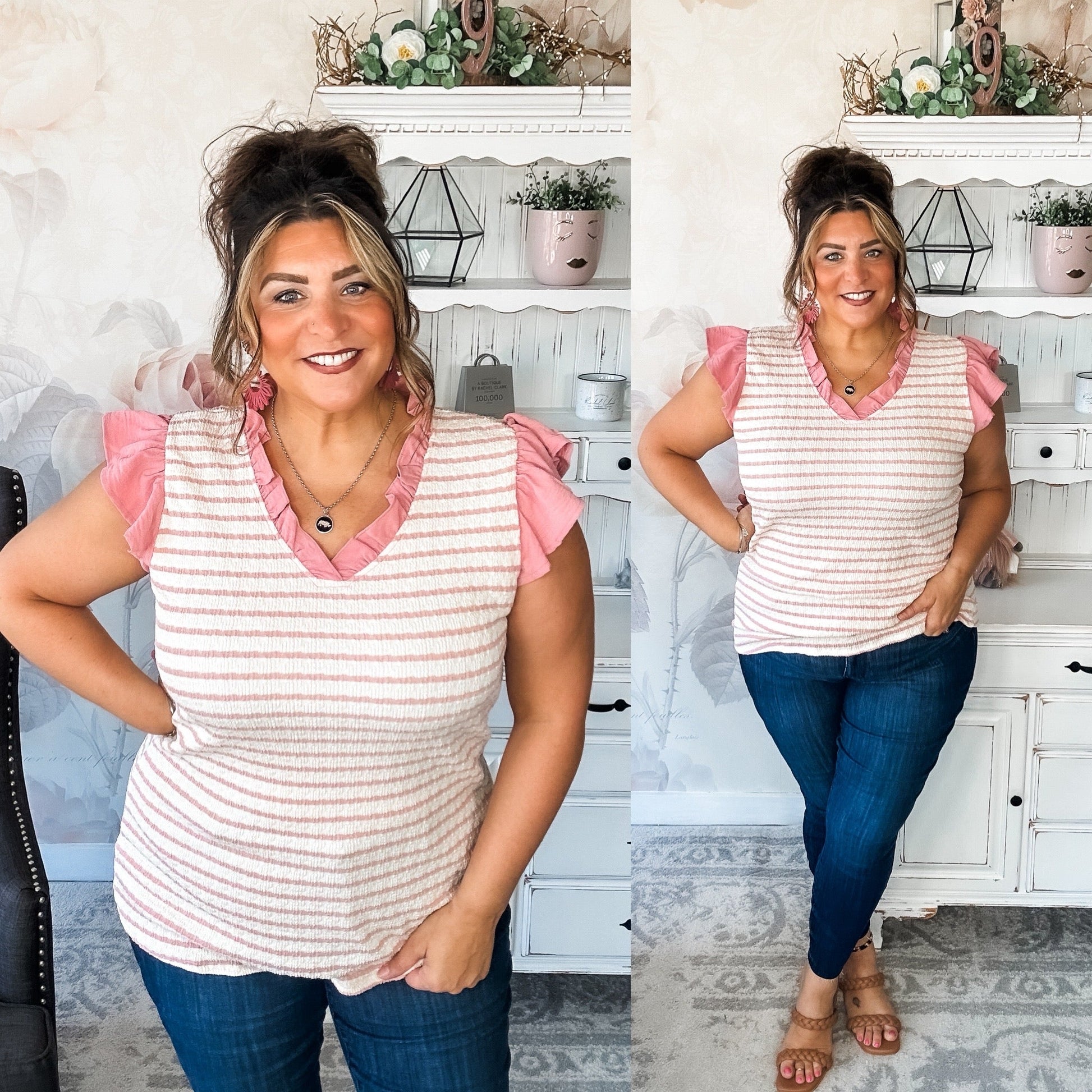 Mend A Broken Heart Top - Rose
