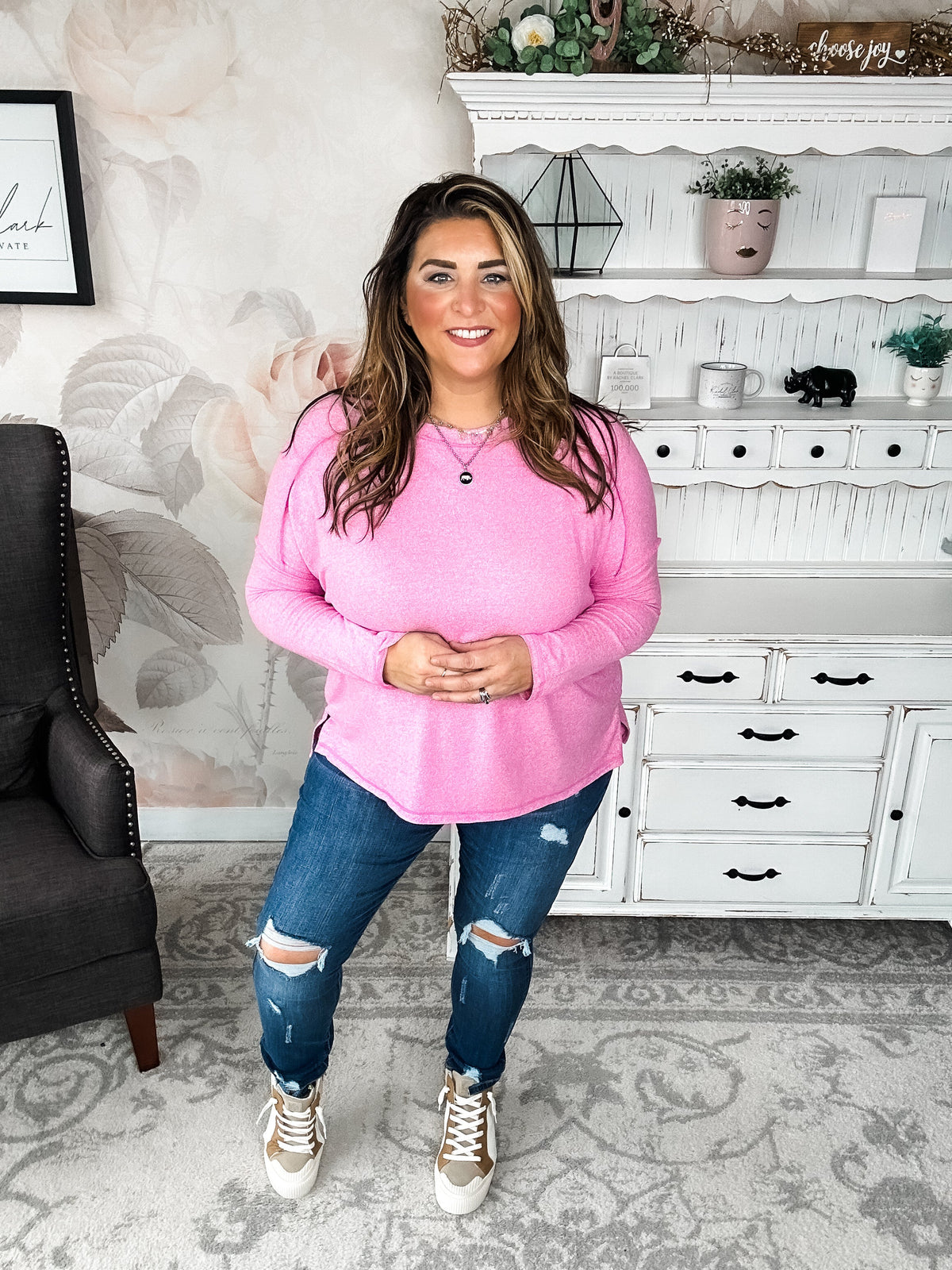 Midnight Mover Pullover - Candy Pink