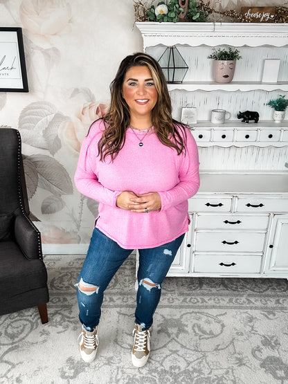 Midnight Mover Pullover - Candy Pink