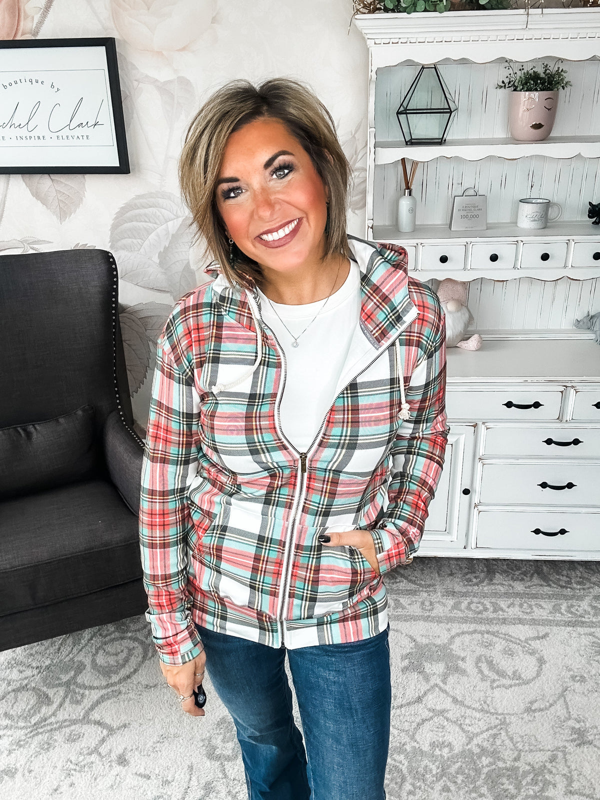 Ampersand Avenue Fullzip Sweatshirt - Warm Wishes
