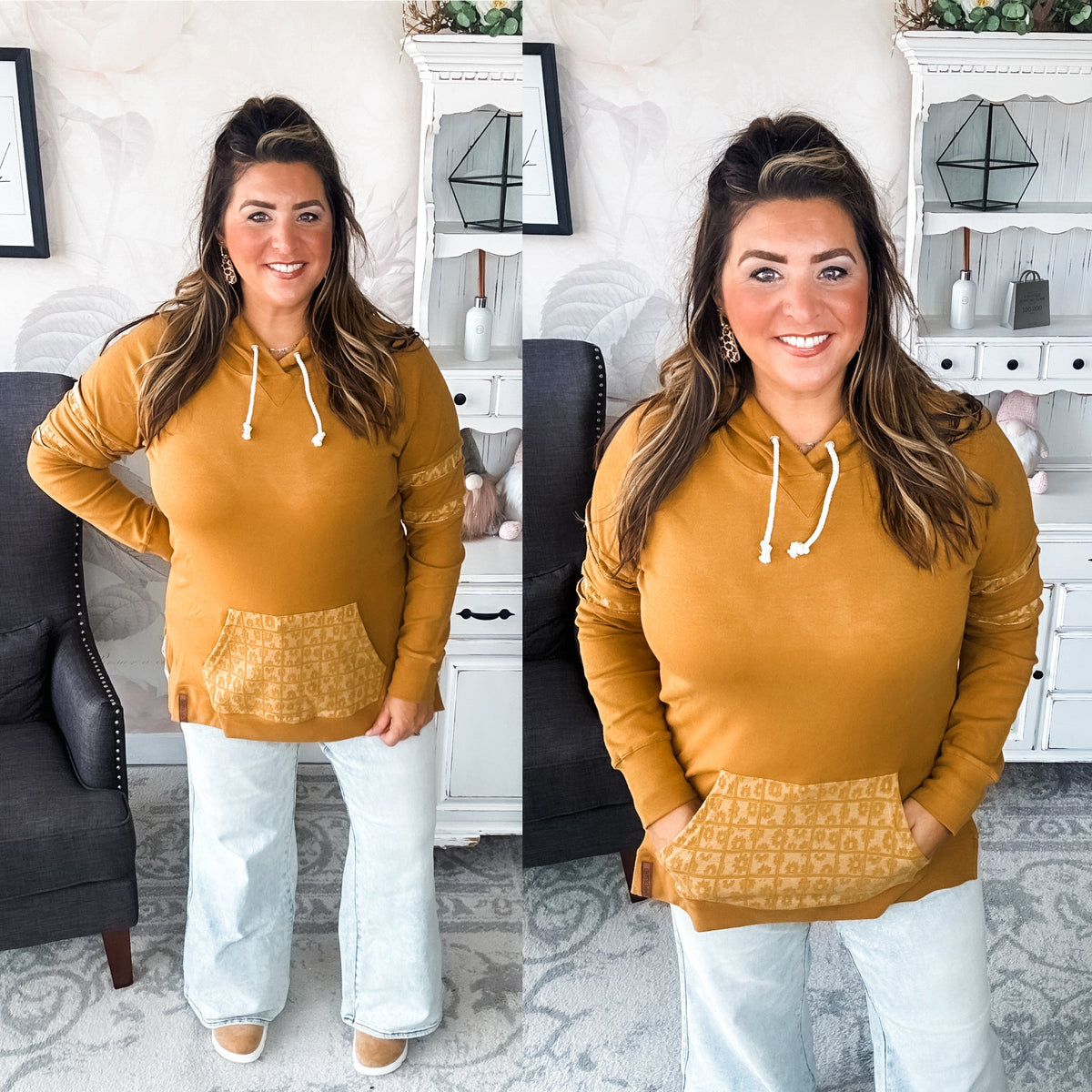 Ampersand Avenue SideSlit Hoodie - Made For You