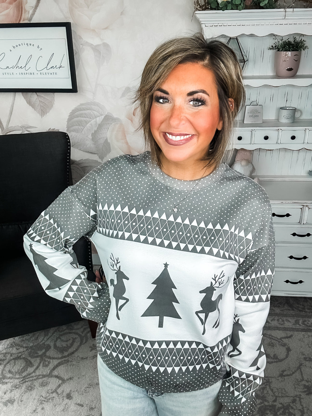 Ampersand Avenue University Pullover - Oh What Fun