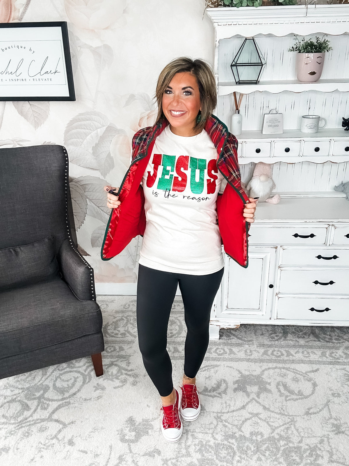 Jesus Is The Reason Long Sleeve Graphic Tee