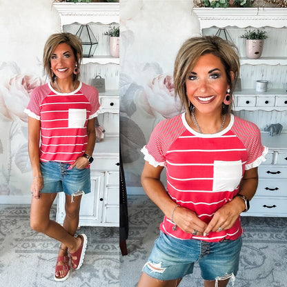 Can't Bring Me Down Tee - Coral