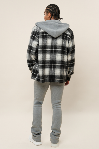 Flared Stacked Fleece Sweat Pants