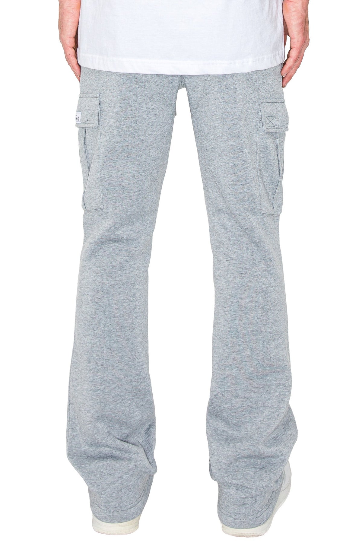 Men's Essential Flared Cargo Fleece Sweat Pants