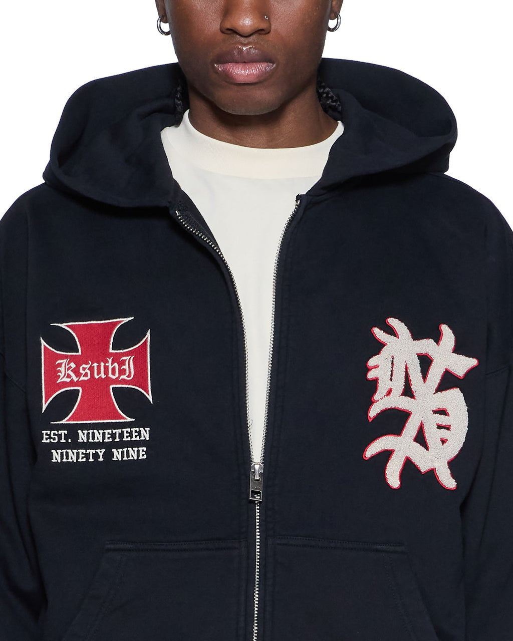LEAGUE EKCESS ZIP HOODIE JET BLACK