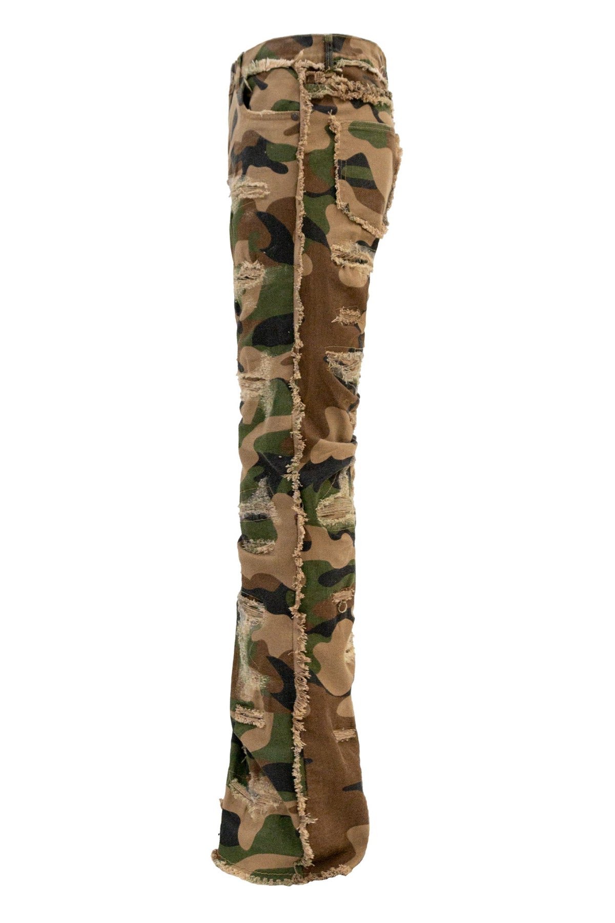 Men's No End Distressed Stacked Denim Jeans