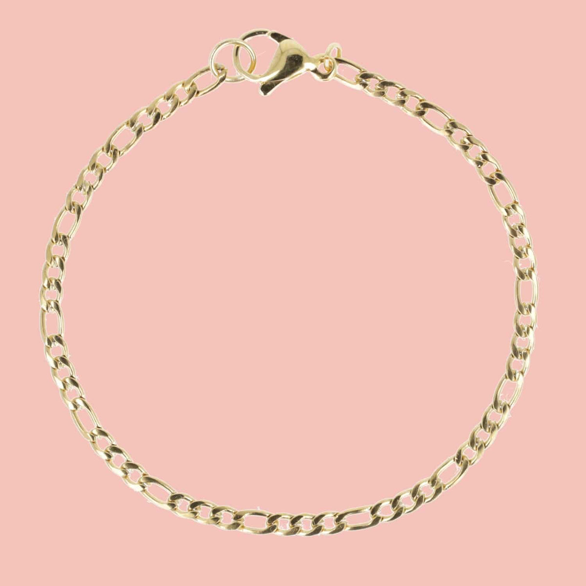 Figaro Chain Bracelet (Gold Plated)