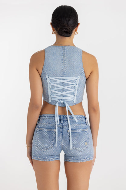 Evy Rhinestone Corset
