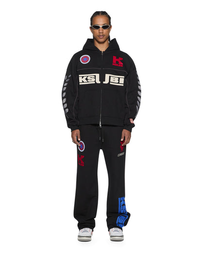 ZOOM EKCESS ZIP HOODIE JET BLACK