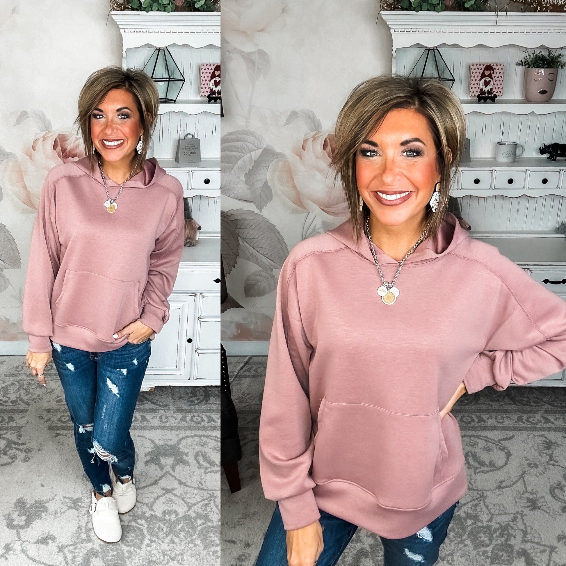 Charmed On The Weekend Hoodie - Mauve