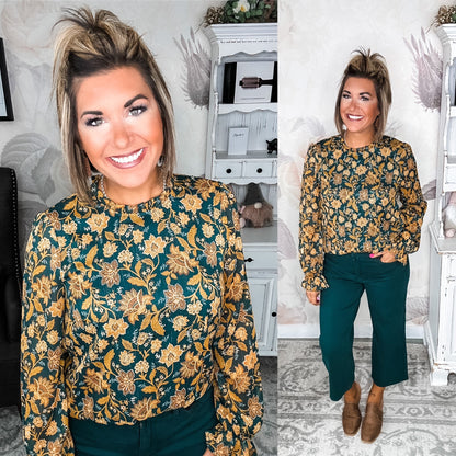 Beautiful Tomorrow Blouse - Teal