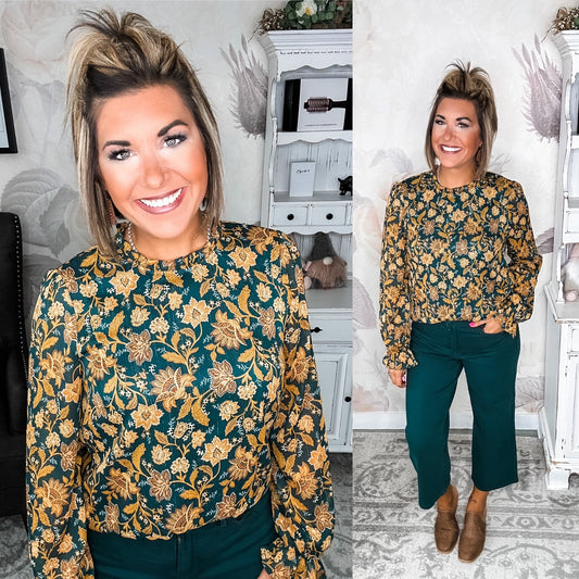 Beautiful Tomorrow Blouse - Teal