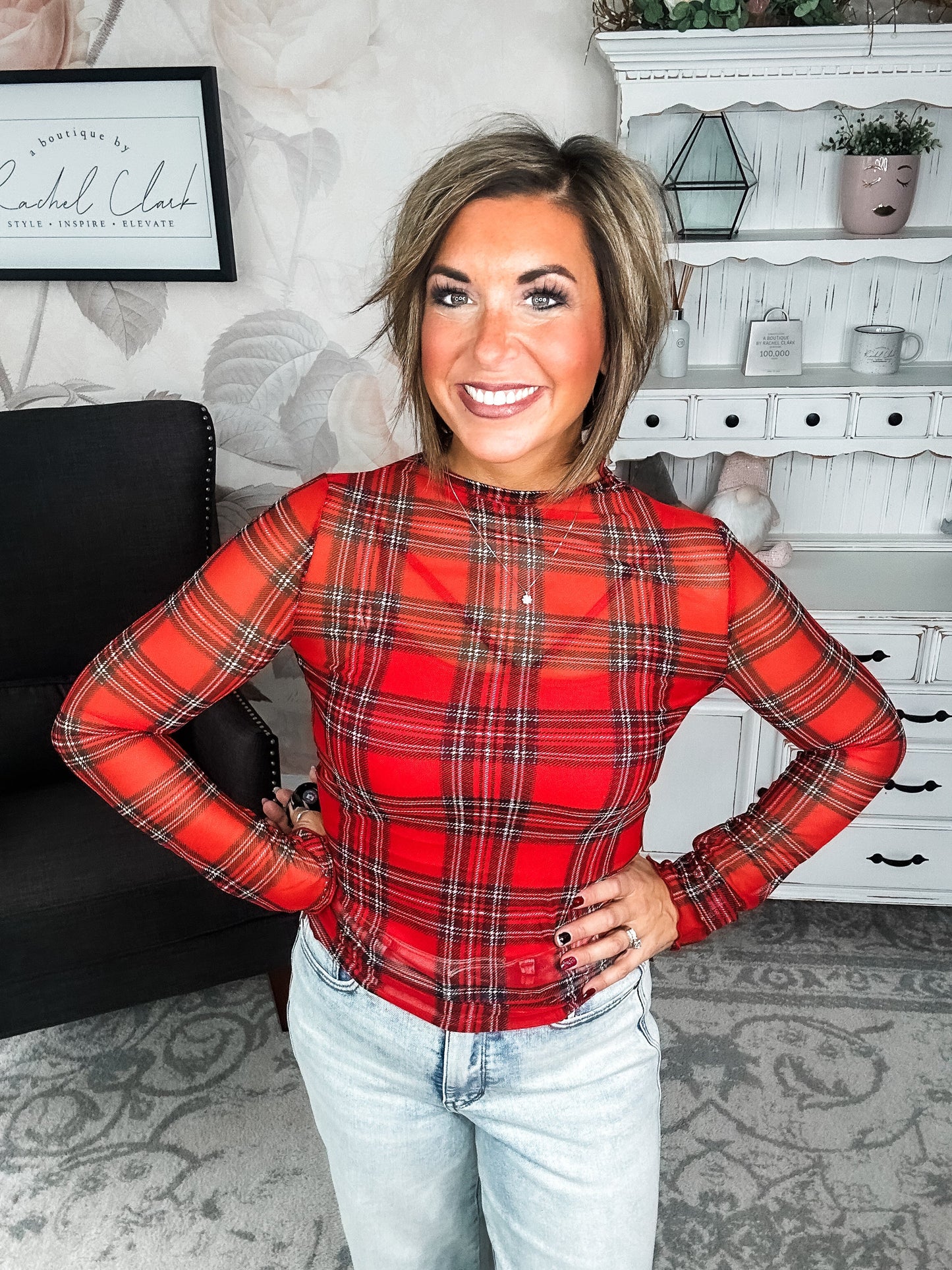 Believe In Me Mesh Top