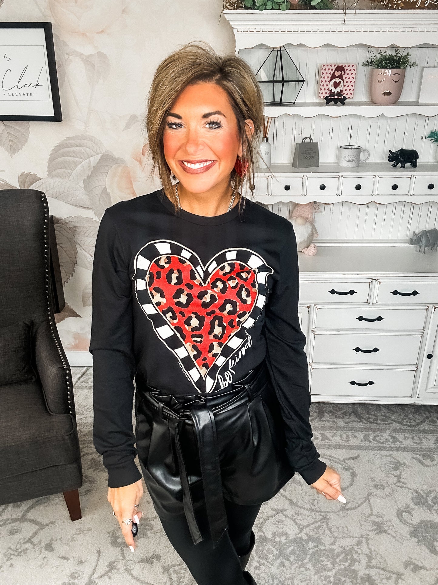 Be Kind, Valentine - Long Sleeve Graphic Tee