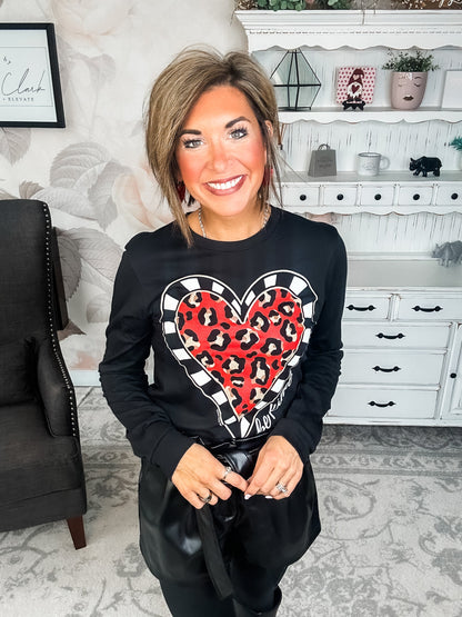 Be Kind, Valentine - Long Sleeve Graphic Tee