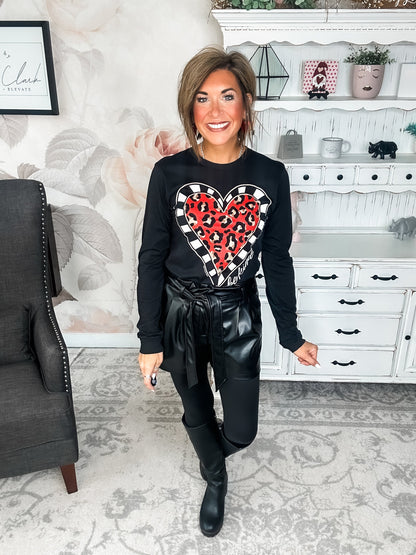 Be Kind, Valentine - Long Sleeve Graphic Tee