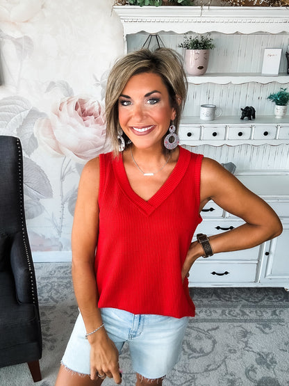 Feelings Disappear Tank - Red