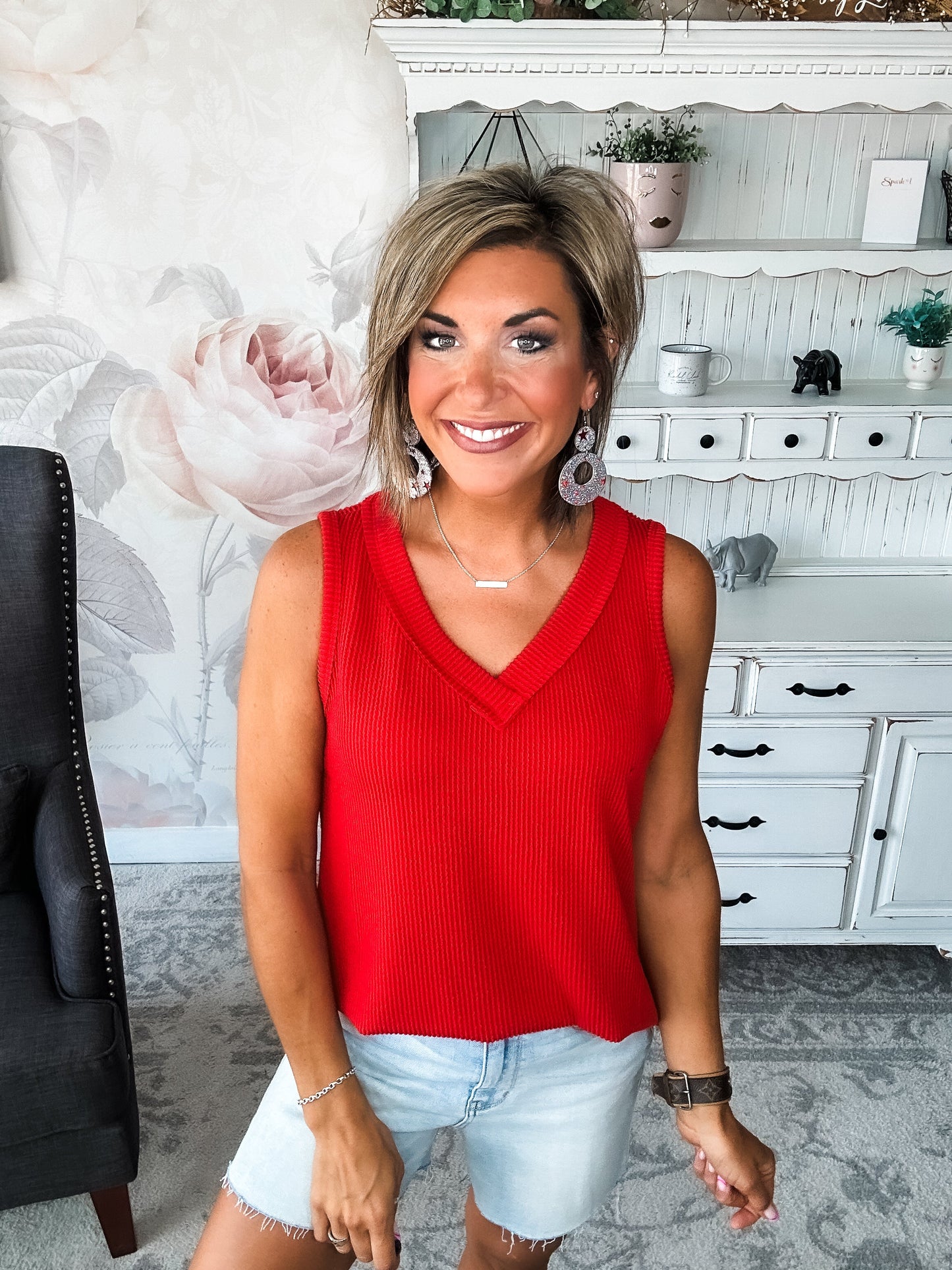 Feelings Disappear Tank - Red