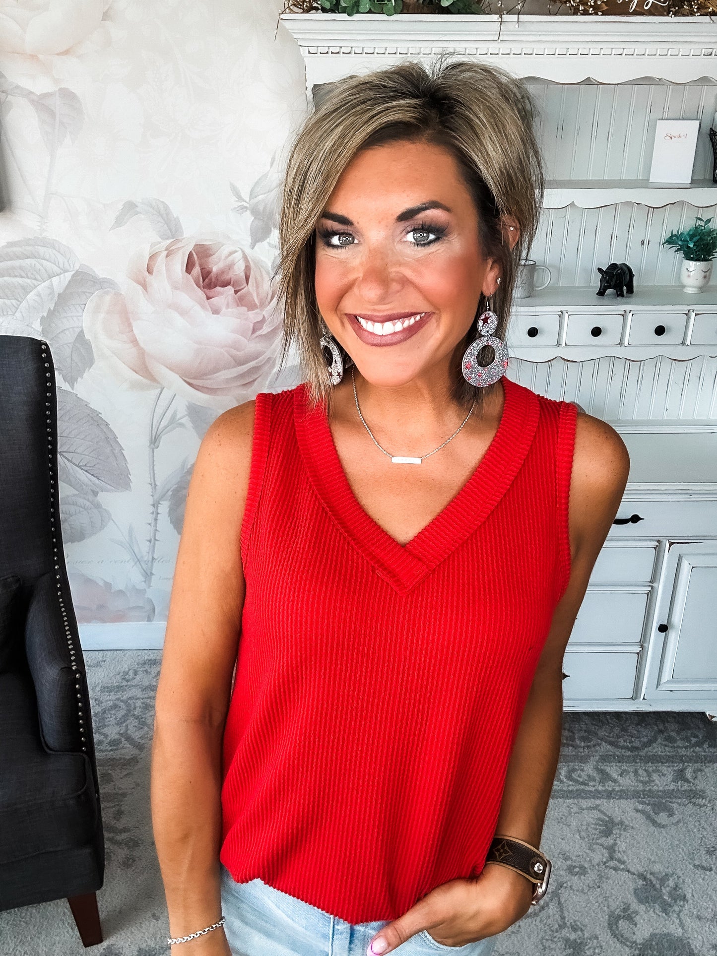 Feelings Disappear Tank - Red
