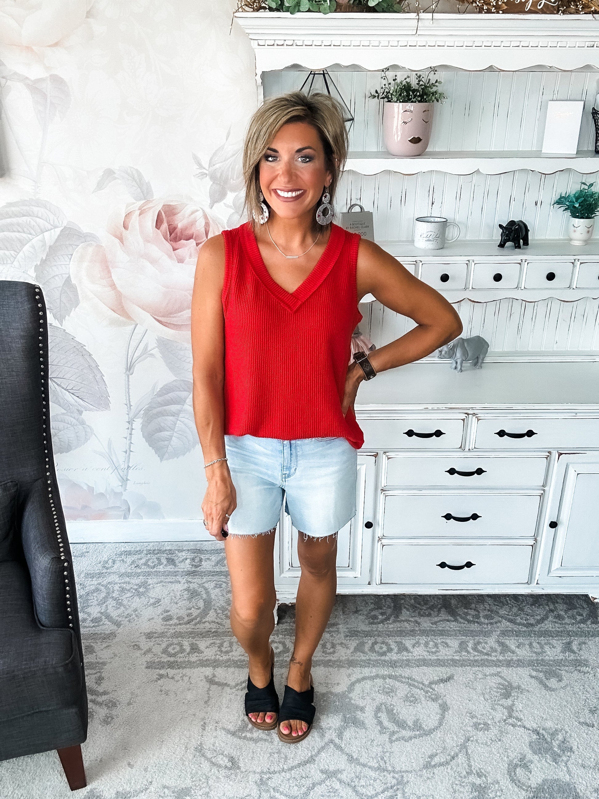 Feelings Disappear Tank - Red